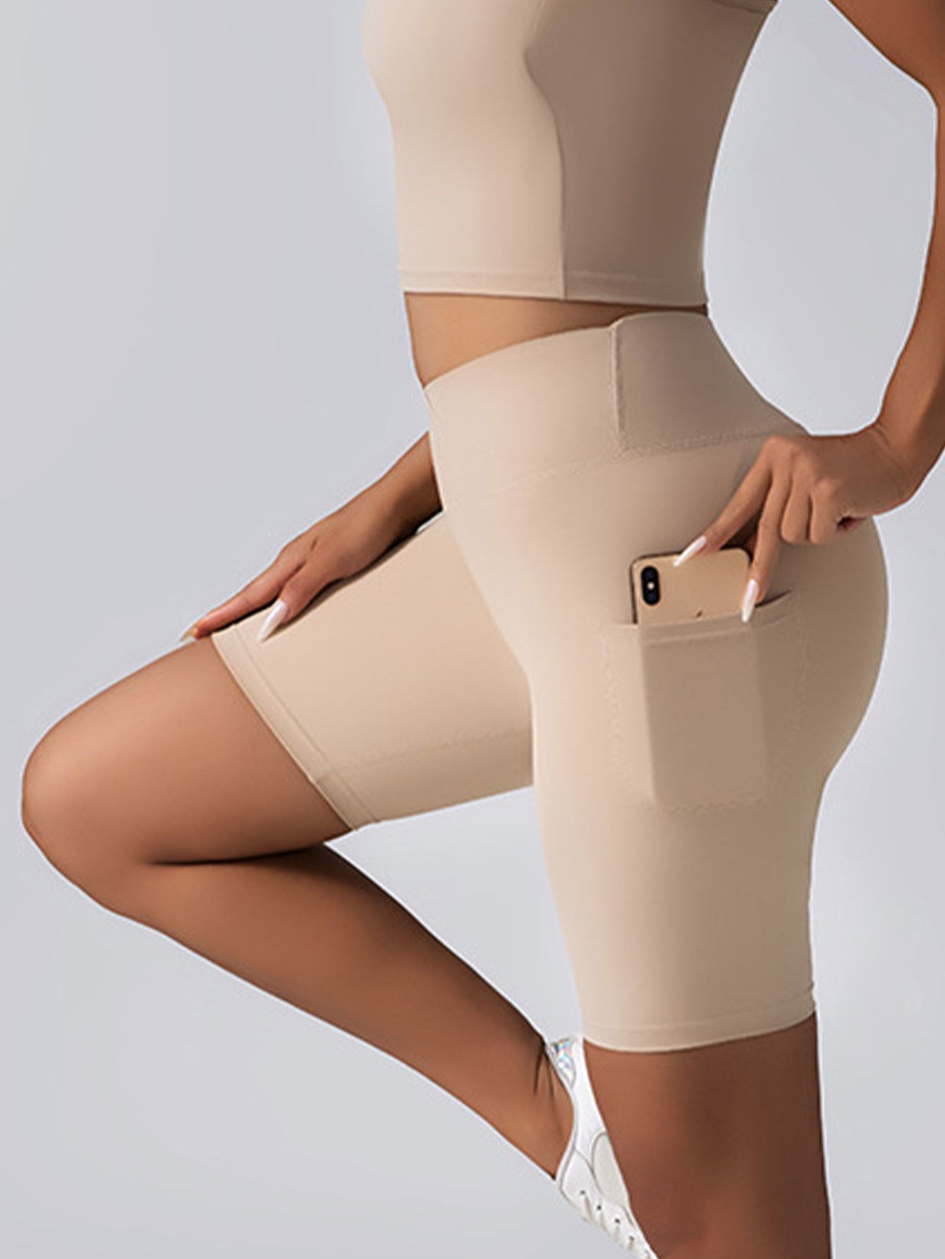 CurveFit Seamless Tummy Control Biker Shorts