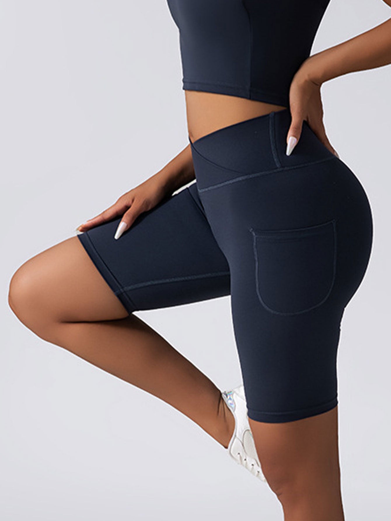 CurveFit Seamless Tummy Control Biker Shorts