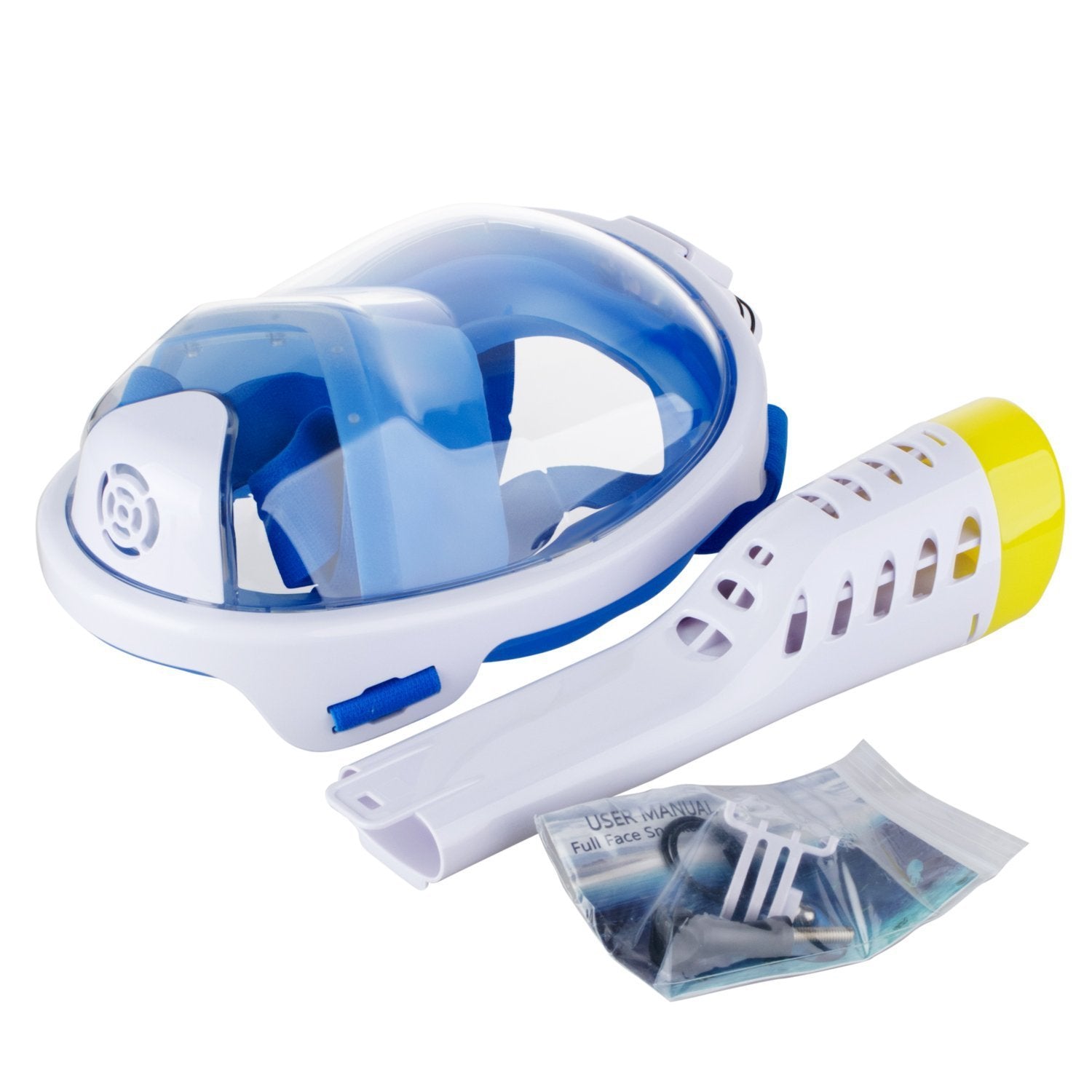 Anti Fog Full Face Snorkeling Mask Silicone Dry Diving Goggles