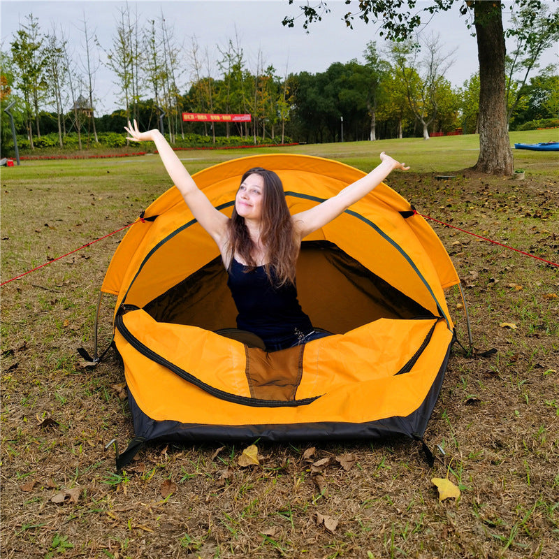 Lightweight Single Person Camping Tent Sleeping Bag Hiking Gear