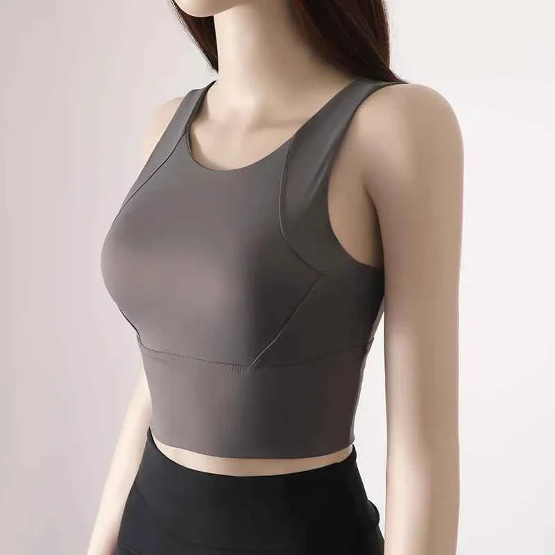 Women's Sport Fixed Chest Pad Athleisure Bra