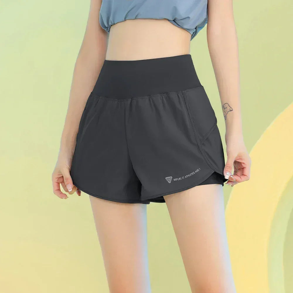 Women’s Yoga Shorts – Lightweight Gym & Running Workout with Pocket