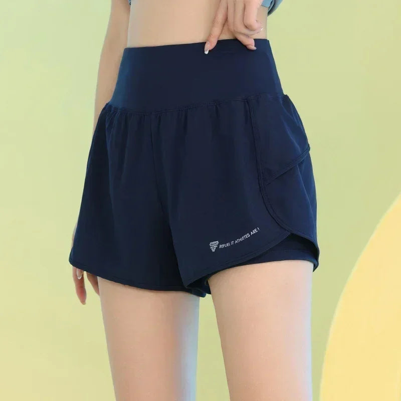 Women’s Yoga Shorts – Lightweight Gym & Running Workout with Pocket