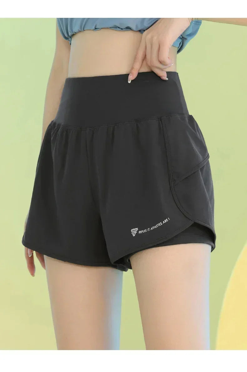 Women’s Yoga Shorts – Lightweight Gym & Running Workout with Pocket