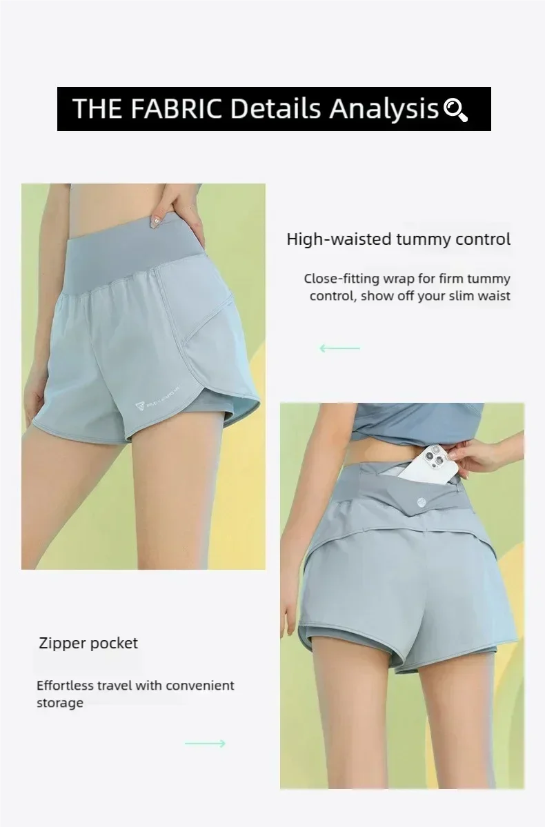 Women’s Yoga Shorts – Lightweight Gym & Running Workout with Pocket