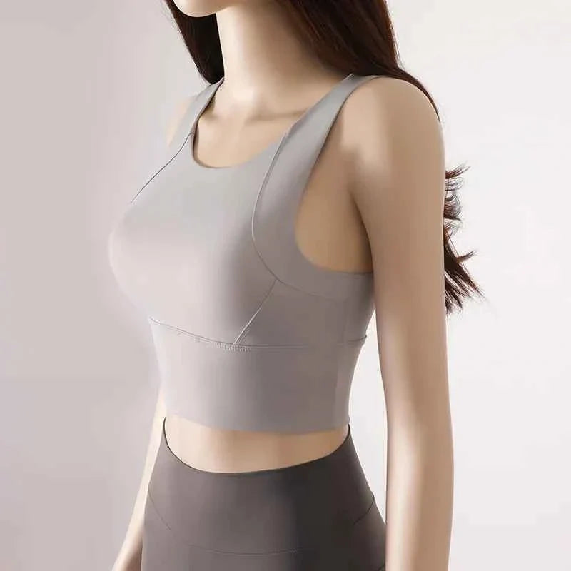 Women's Sport Fixed Chest Pad Athleisure Bra