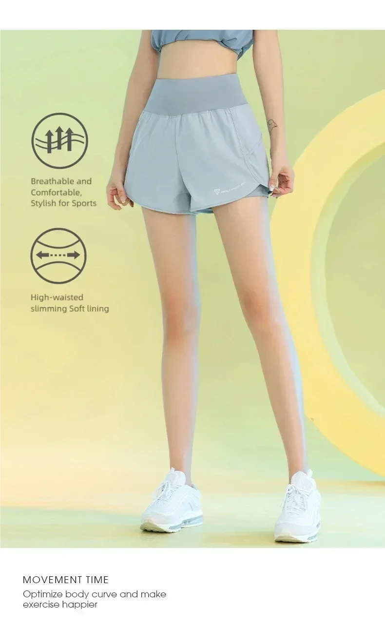 Women’s Yoga Shorts – Lightweight Gym & Running Workout with Pocket