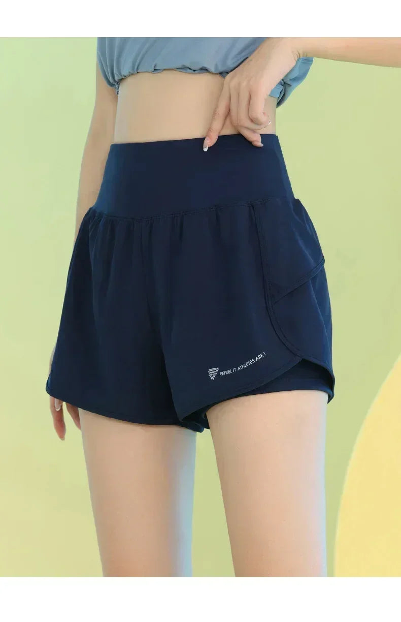 Women’s Yoga Shorts – Lightweight Gym & Running Workout with Pocket