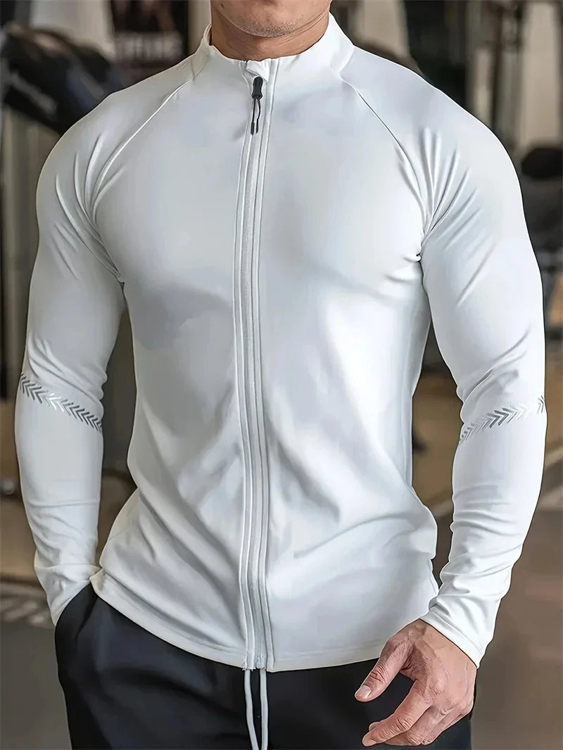 Men’s Compression Sports Jacket – Quick-Dry Gym & Running Wear