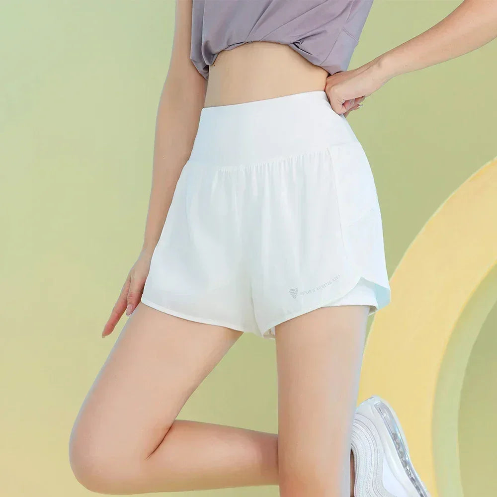 Women’s Yoga Shorts – Lightweight Gym & Running Workout with Pocket