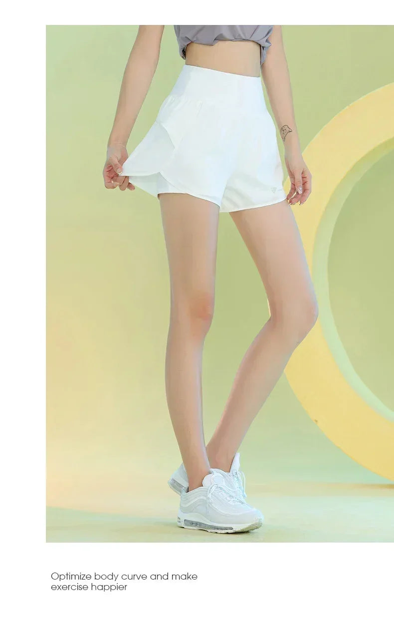 Women’s Yoga Shorts – Lightweight Gym & Running Workout with Pocket