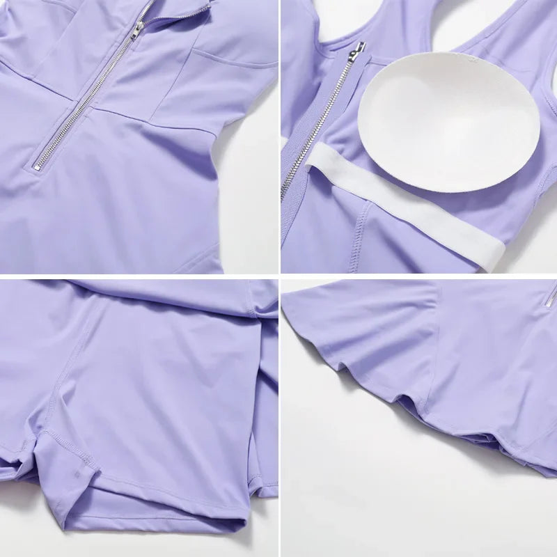 Versatile Activewear Women's Tracksuit & Skirt Set