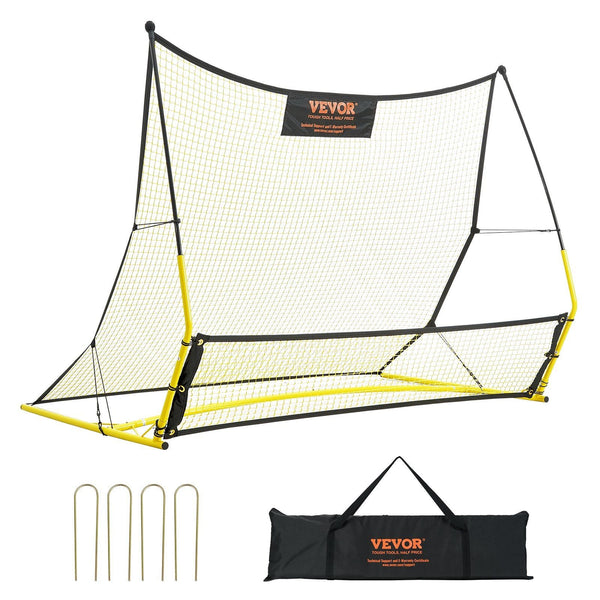 2-in-1 Portable Soccer Rebounder Net 71"x40" Practice Equipment