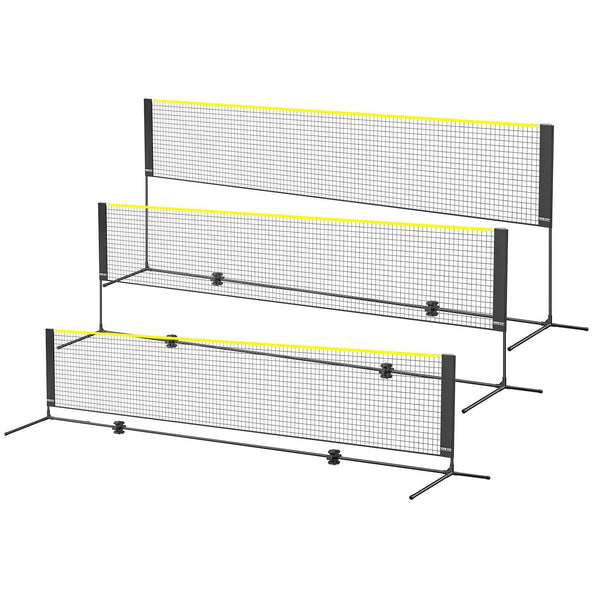 Adjustable Badminton Volleyball Pickleball Net Foldable Portable Set