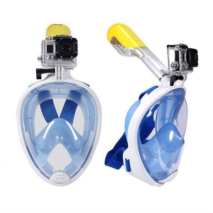 Anti Fog Full Face Snorkeling Mask Silicone Dry Diving Goggles