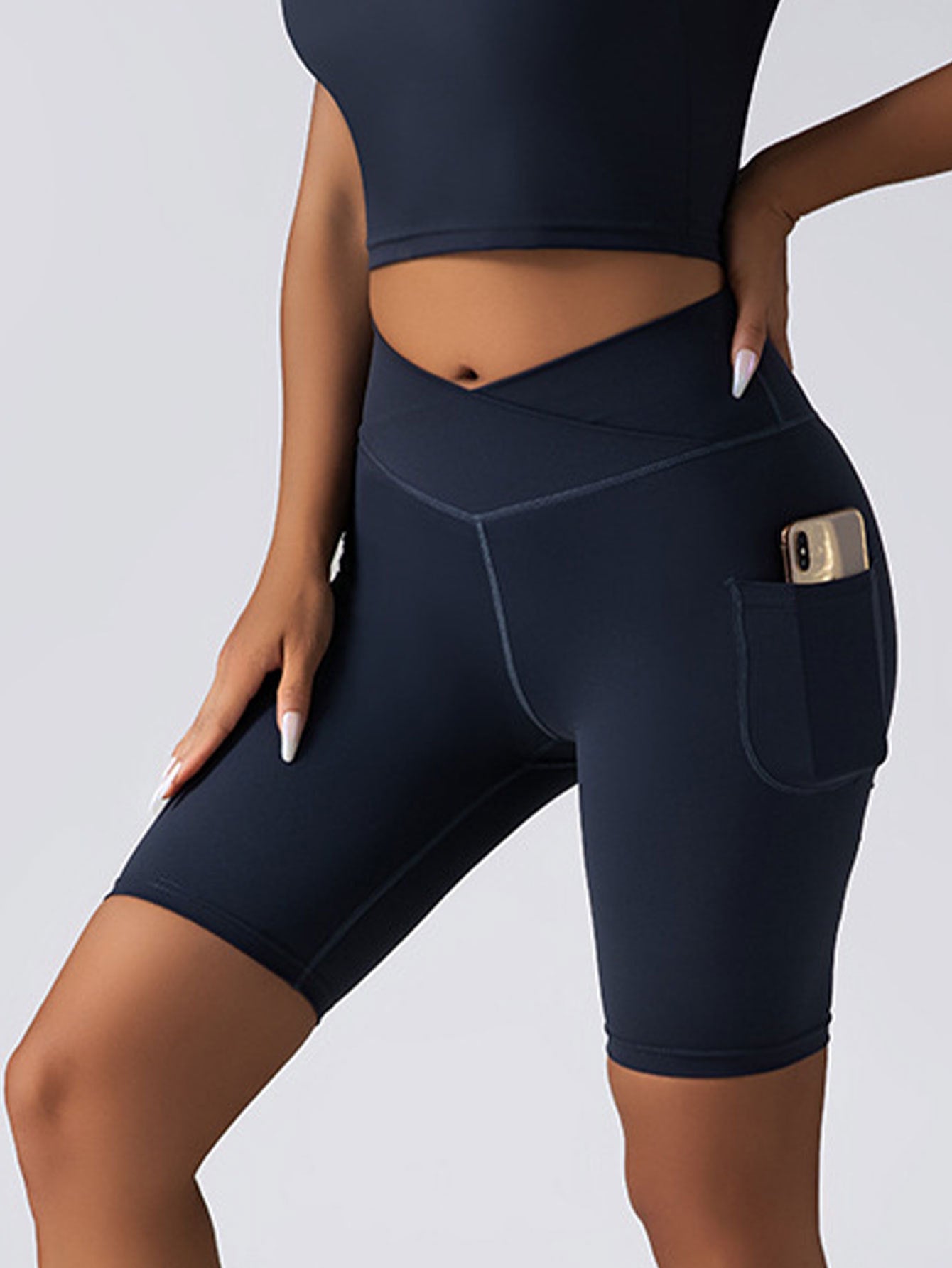 CurveFit Seamless Tummy Control Biker Shorts