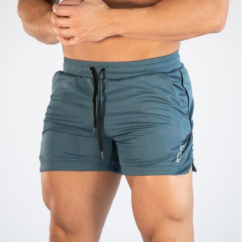 Men’s Quick-Dry Gym Shorts – Compression & Running Workout with Pockets