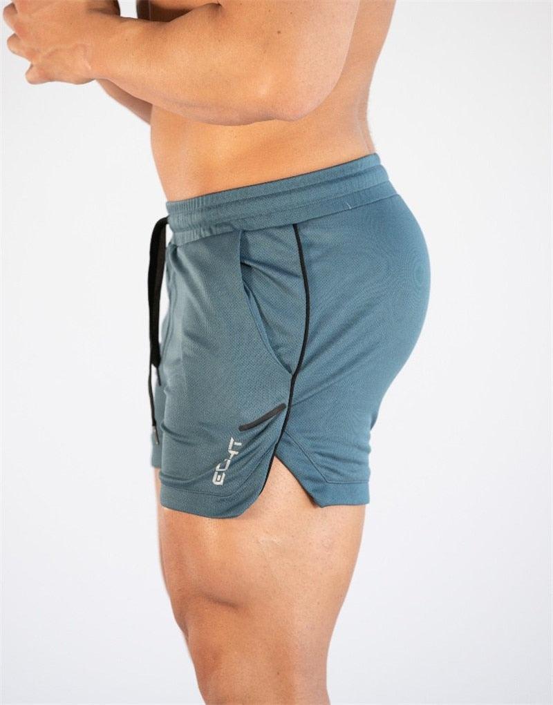 Men’s Quick-Dry Gym Shorts – Compression & Running Workout with Pockets