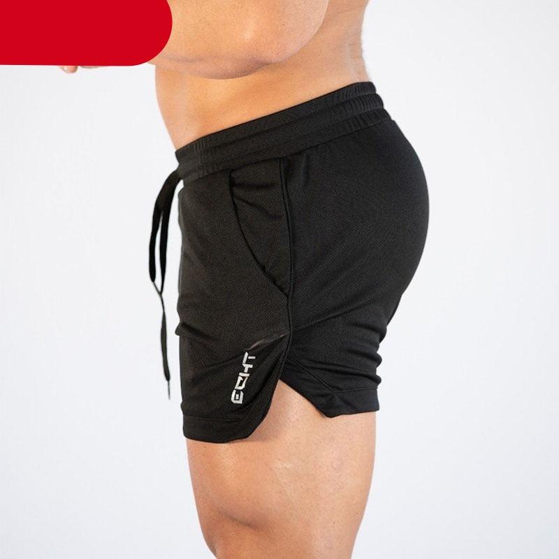 Men’s Quick-Dry Gym Shorts – Compression & Running Workout with Pockets