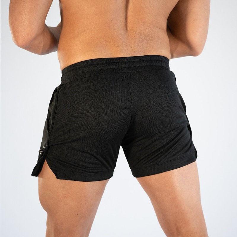 Men’s Quick-Dry Gym Shorts – Compression & Running Workout with Pockets