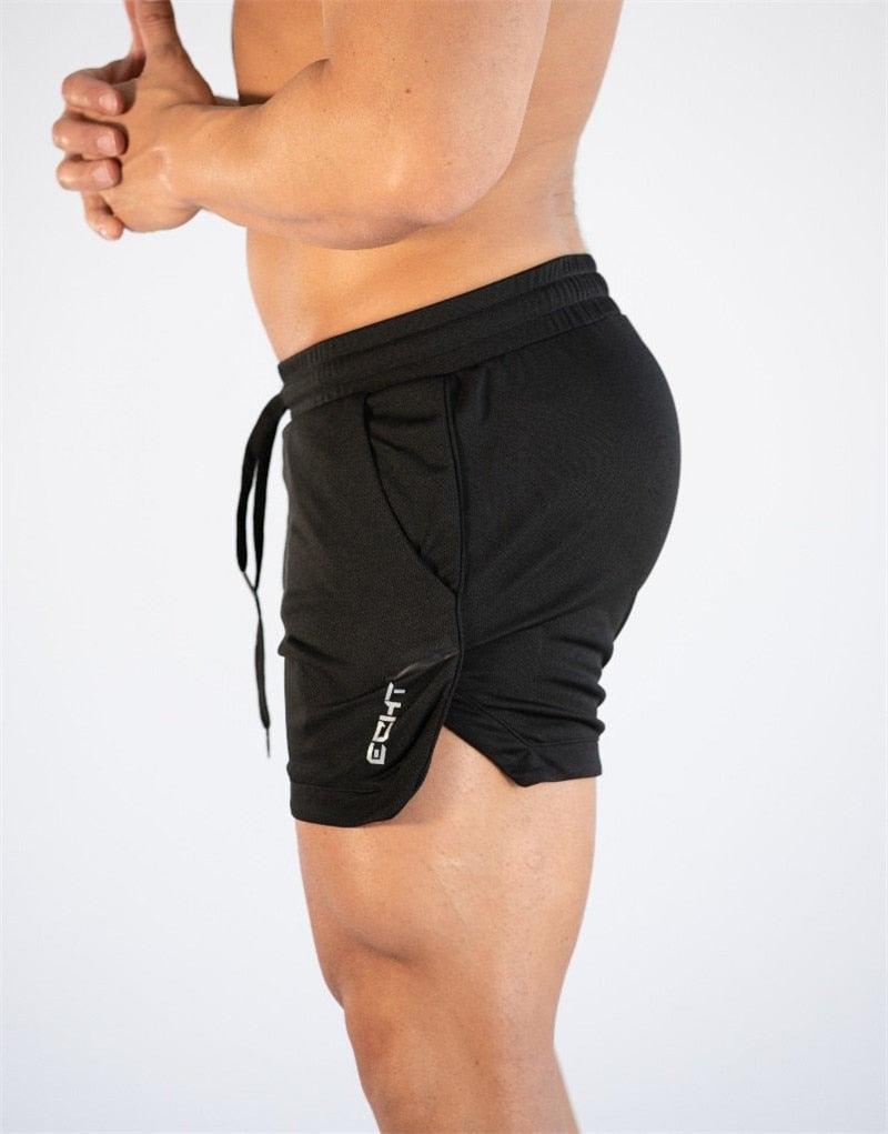 Men’s Quick-Dry Gym Shorts – Compression & Running Workout with Pockets