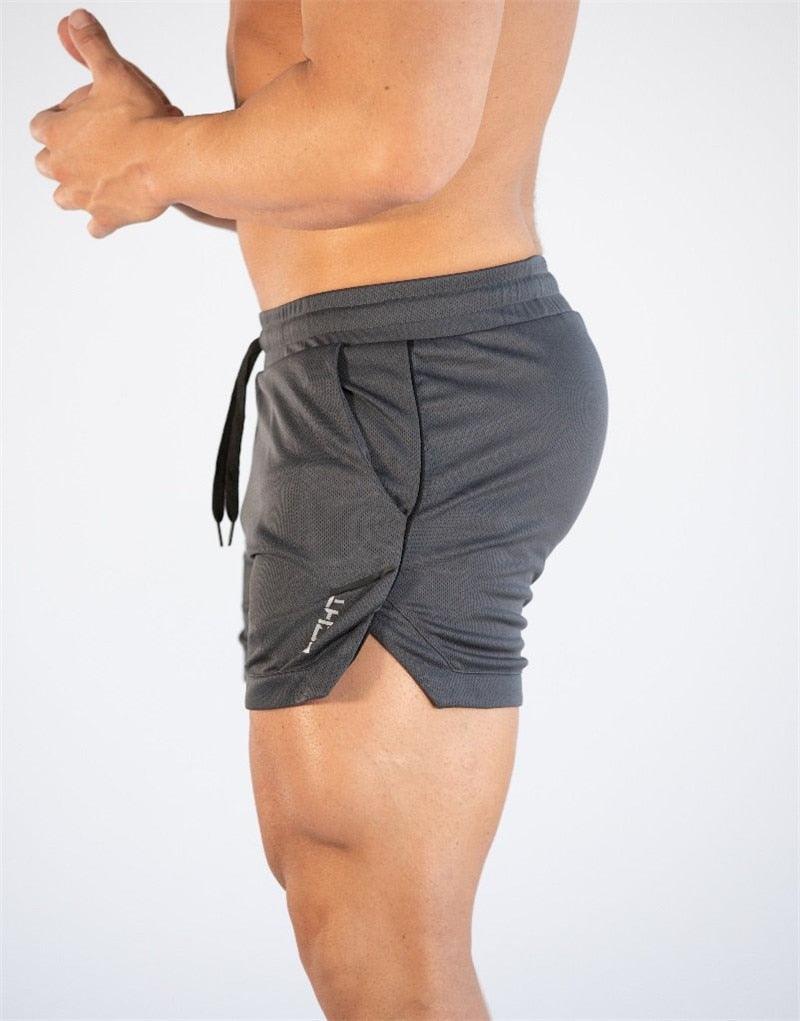 Men’s Quick-Dry Gym Shorts – Compression & Running Workout with Pockets