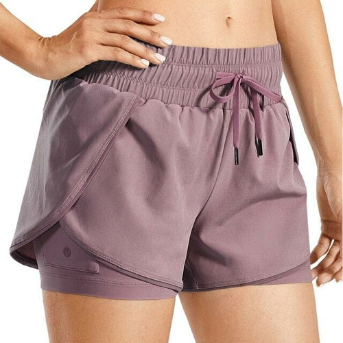 Women’s 2-in-1 Running Shorts – Athletic Sports with Liner