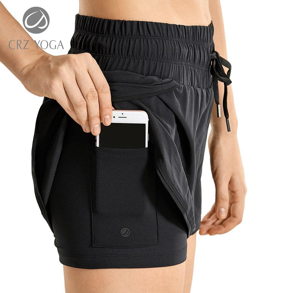 Women’s 2-in-1 Running Shorts – Athletic Sports with Liner